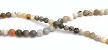 Bamboo Leaf Agate Bead Strand Sku#M2906