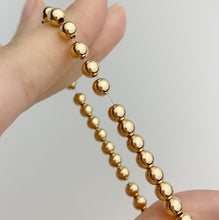 14k Gold Filled Beaded Stretchy Bracelet
