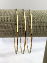 14k GF Hammered Wire Stacking Bangle