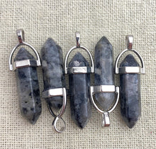 Silver Plated Shimmer Stone pendant