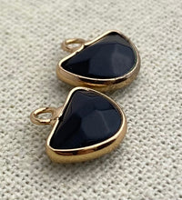 Onyx Gold Plated Charm