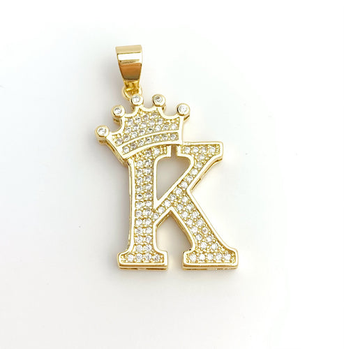 Gold Plated “K” Initial Pendant