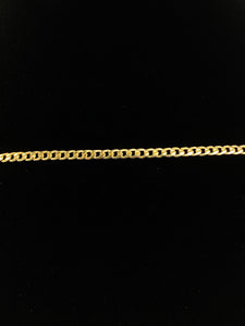 14KGF 24” 3mm Cuban Curb Chain, 14KGF, 14K Gold Filled, 14K Gold Fill, 14K Gold, Sku:23309CHR-24