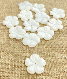 Mother of Pearl Flower Charm Sku#M66