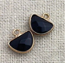 Onyx Gold Plated Charm