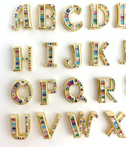 14k Gold Plated Initial Charms