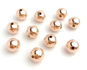 14k Rose Gold Filled 10mm Bead
