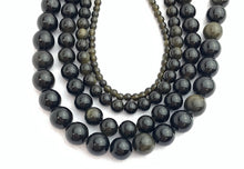 Golden Obsidian Bead Strand