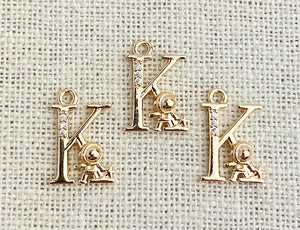 Gold Plated “K” Initial Charm