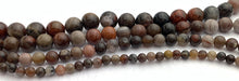 Tree-Fossil Jade Bead Strand