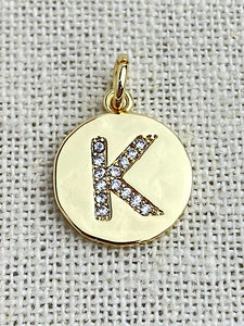 Gold Plated “K” Initial Charm