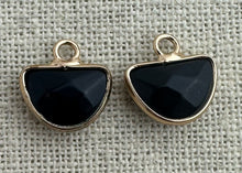 Onyx Gold Plated Charm