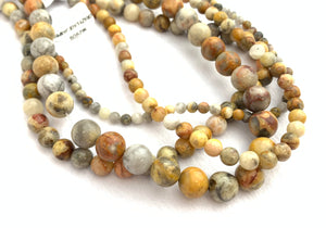 Crazy Lace Jasper Bead Strand Sku#M2909