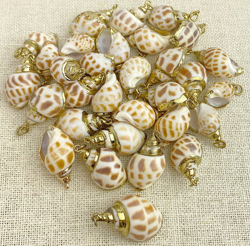 Gold Plated Shell Charm