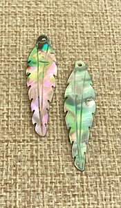 Abalone Feather Charm