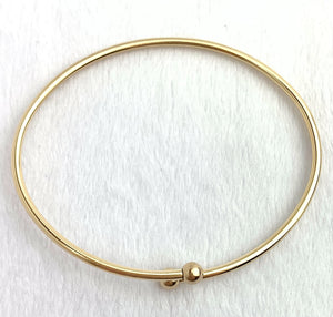 Flex Bangle w/Threaded Ball, 14k Gold Filled, #40115507L