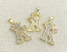 Gold Plated “K” Initial Pendant