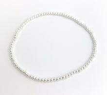 Sterling Silver Beaded Stretchy Bracelet