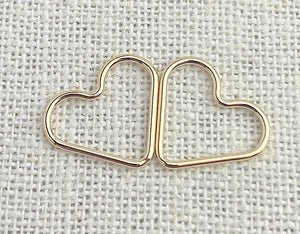 14k Gold Filled Heart Jump Ring CL 1x15.0mm