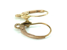 14K Solid Pink Gold Leverback Ear Wire, Sku#14-29-3/CR