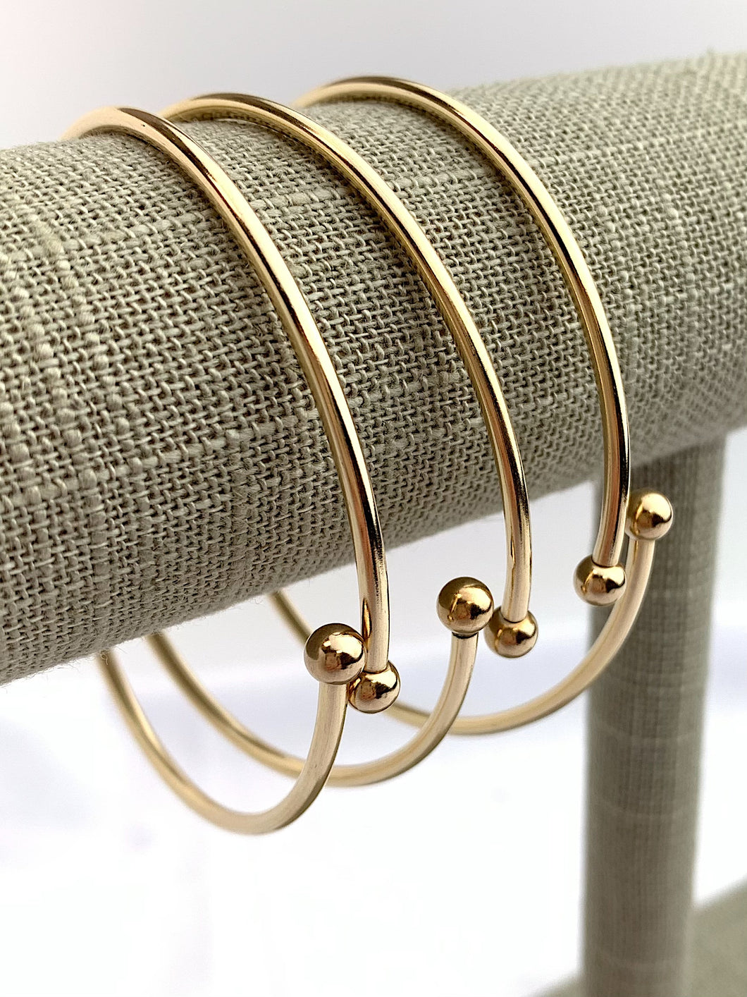 Flex Bangle w/Threaded Ball, 14k Gold Filled, #40115507L