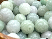 Natural Carved Jade Beads , Sku#A47