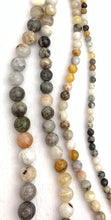 Bamboo Leaf Agate Bead Strand Sku#M2906