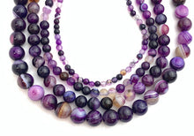 Purple Agate Dyed Bead Strand Sku#M2709