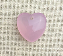 Rose Quartz Heart Charm Sku#M2196