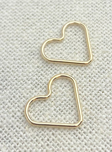 14k Gold Filled Heart Jump Ring CL 1x15.0mm