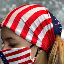 USA Flag Face Mask, Neck Gaiter, Scarf, etc
