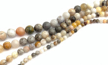 Bamboo Leaf Agate Bead Strand Sku#M2906
