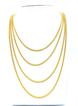 18” 20” 22” 24” 14K Gold Filled Wheat Chain , Sku#SM473