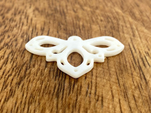 Mother Of Pearl White Bee Shell, Sku#M279