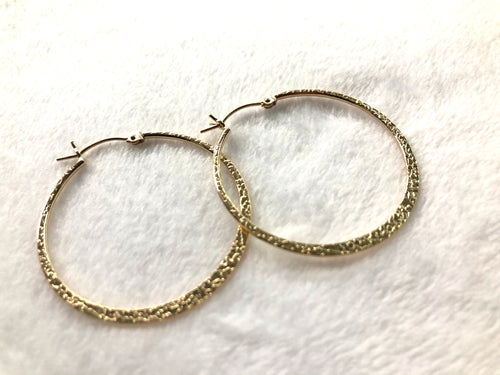 14KGF Hoop Earrings