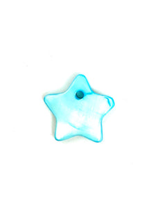 Mother Of Pearl Blue Star Beads, Sku#M201