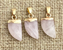 Rose Quartz Gold Plated Pendant