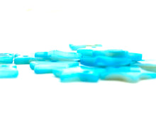 Mother Of Pearl Blue Star Beads, Sku#M201