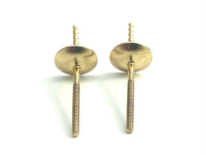 14K Solid Gold Threaded 5mm Cup, Sku#11-28-58