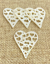 Mother of Pearl Heart Charm