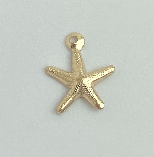 14k Gold Filled Starfish Charm