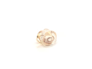 Four Leaf Clover Silicone Earring back, 14k Gold Filled, Sterling Silver, Sku#4005061