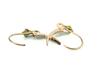 14K Solid Pink Gold Leverback Ear Wire, Sku#14-29-3/CR