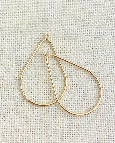 14k Gold Filled Teardrop Drop 29x20mm