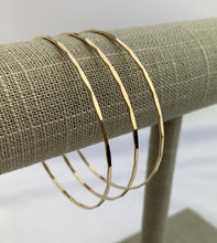 14k GF Hammered Wire Stacking Bangle