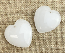 Chalcedony Quartz Heart Charm