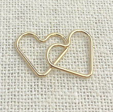 14k Gold Filled Heart Jump Ring CL 1x15.0mm