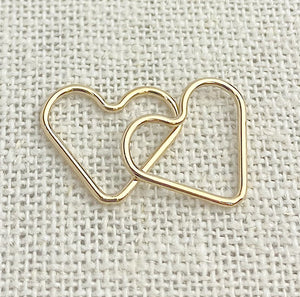 14k Gold Filled Heart Jump Ring CL 1x15.0mm