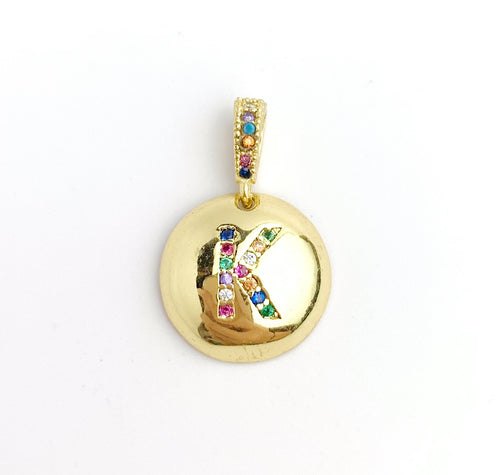 Gold Plated “K” Initial Pendant