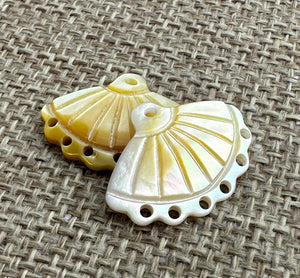 Mother of Pearl Fan Charms